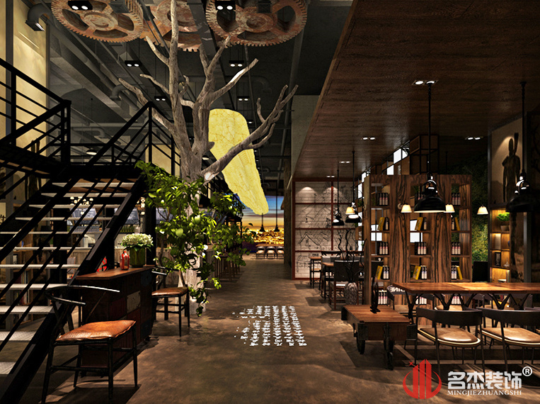 复古工业风餐厅装建