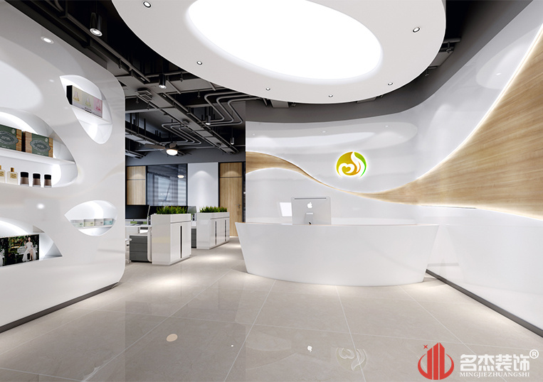 生物科技办公室装建之前台