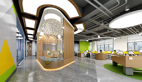 辰矽新资料办公室装建设计