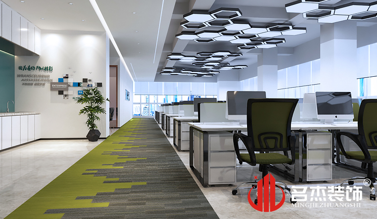 办公区域装建设计成效