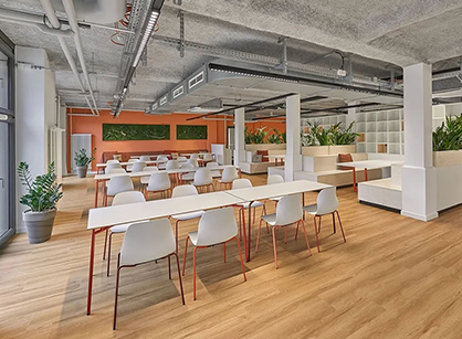 Babbel说话进建平台办公装建设计空间是怎么的