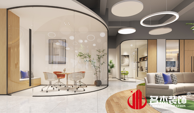 洽谈区装建设计成效