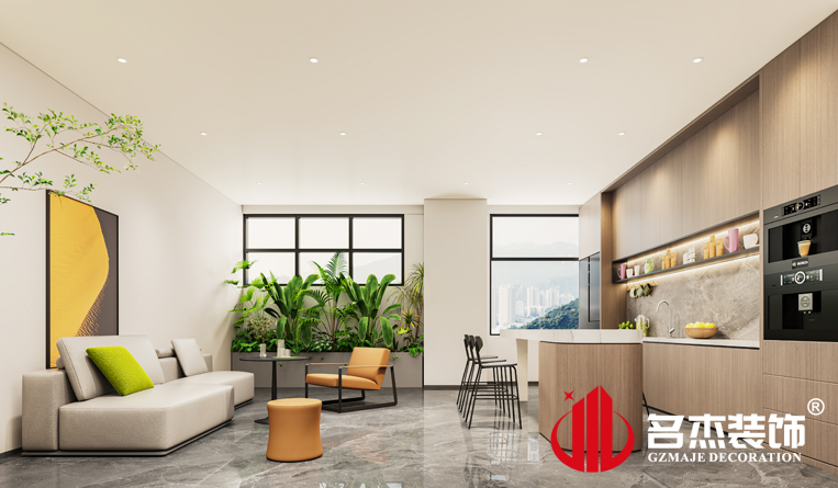 休闲区装建设计成效